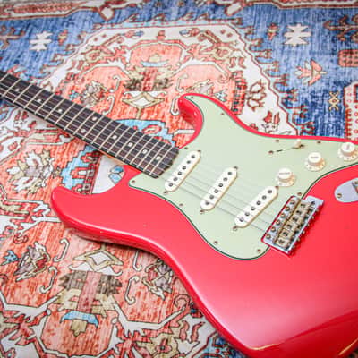 FENDER USA Custom Shop 1960 Stratocaster Reissue Jrny' Relic "Fiesta Red + Rosewood" (2024) image 6