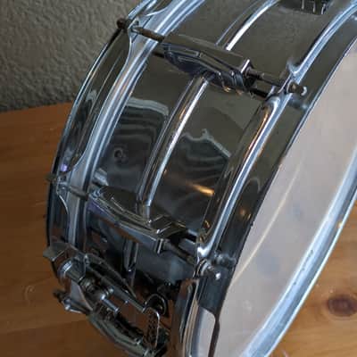Vintage Ludwig Chrome Over Brass Snare Drum — Pre-Serial, 1961-1963 image 12