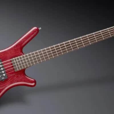 Warwick Pro Series Corvette $$ | 5 String | Burgundy Red Transparent Satin image 2