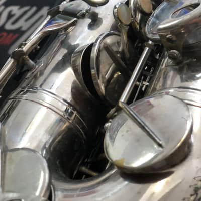AMATI Toneking Kraslice Tenor Sax s.n. 31601 Czech made 1970 - silver image 6