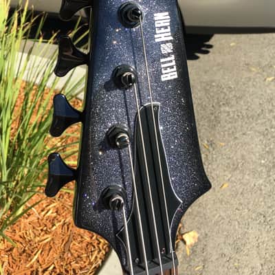 Bell & Hern Custom "Thunderdome" Set Neck 4 String Industrial Sparkle Bass - Heavy Sixx Vibes image 11