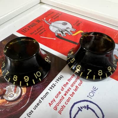 General Vintage Tone Master of Edad Black "CAB" Butyrate Black Tophats - Black CAB Edad image 1