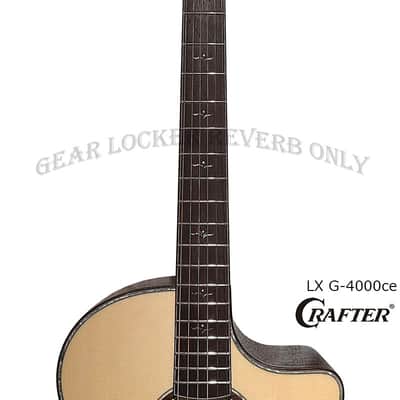 Crafter LX G-4000ce all solid Alpine Spruce & Macassar Ebony grand auditorium electronic guitar with LR BAGGS Anthem pickup image 10