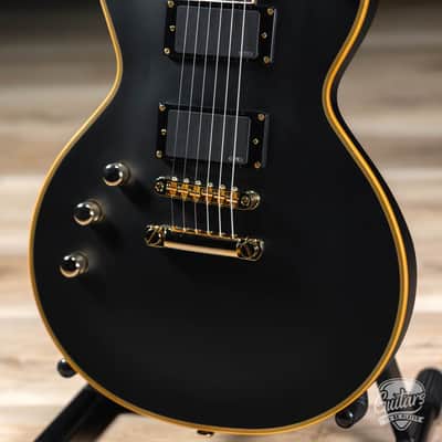 ESP LTD Deluxe EC-1000 LH Left-Handed EMG Guitar – Vintage Black image 3