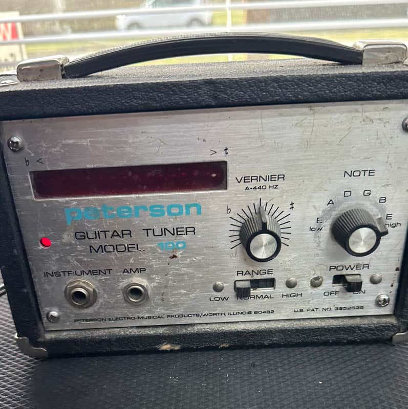 Peterson guitar tuner Model 100 1979 - Black/chrome image 1