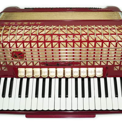 Hohner Atlantic IV De Luxe Piano Accordion, made in Germany 120 Bass, Straps and Soft Bag, Vintage Original Musical Instrument, 2644 image 8
