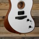 Fender American Acoustasonic Jazzmaster Electric/Acoustic Guitar Arctic White w/ Gigbag