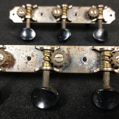Vintage Kluson Tuners for Flat Top 30's Black Button image 4