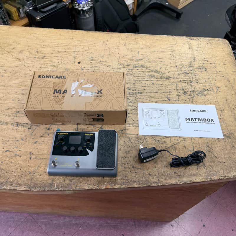 Used Sonicake Matribox QME-50 Multi Effects Guitar Pedal with Original Box & AC Adapter image 1