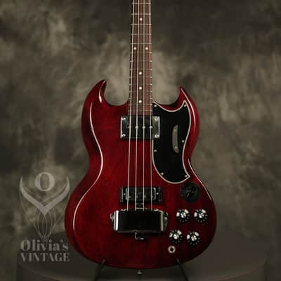 all original 1969 Gibson EB-3 Bass Cherry image 2
