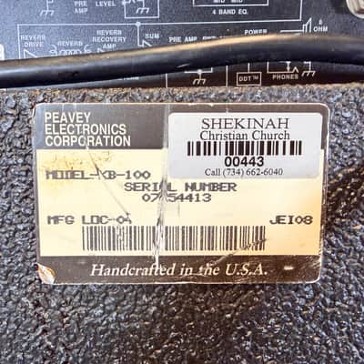 Peavey KB 100 Vintage USA-Made Keyboard Amplifier / Multi-Purpose PA Combo Amp 1980's image 12
