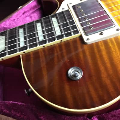 Gibson 2013 Les Paul 1959 Reissue Vic DaPra "Shadows of 59" Burst R9 image 3
