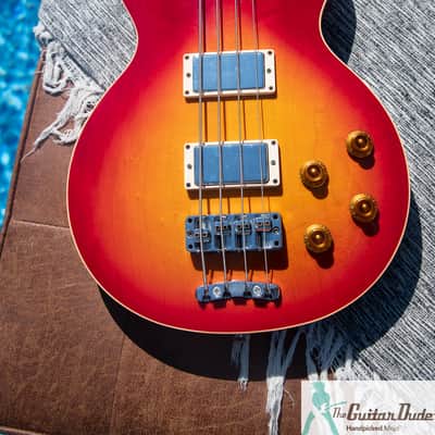 1997 Gibson Les Paul Standard Bass - Cherry Sunburst - Ebony FB - Pro Set Up w Perfect Frets/Action/Intonation - Demo Video! image 9