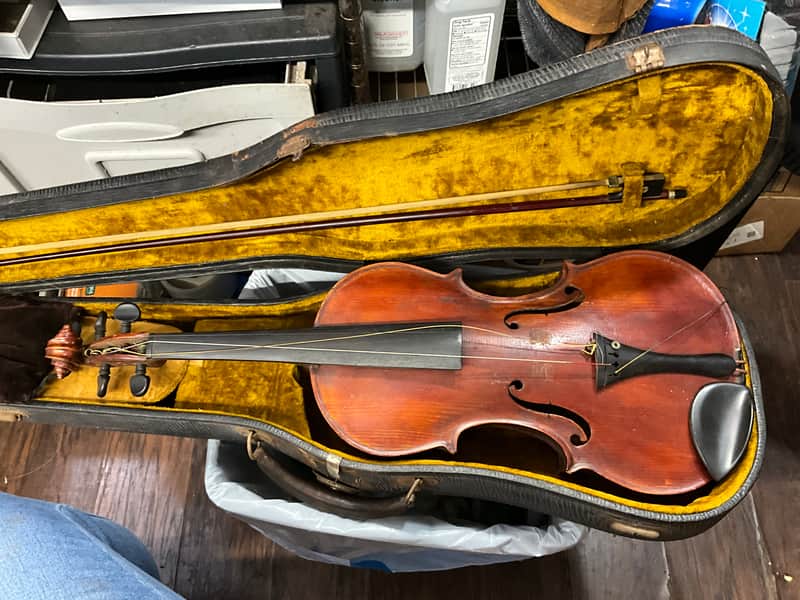 EJB- 1893- Full Size (4/4) Violin w/ Bow & Hardshell Case image 1