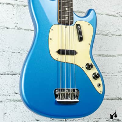 1971 Fender Musicmaster Bass Lake Placid Blue (Refinshed) w/OHSC image 2