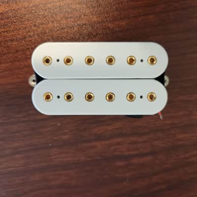 Dimarzio DP289FW Utopia Bridge F-Spaced Humbucker White/Gold image 1