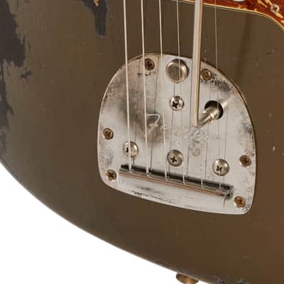 Fender Custom Shop Masterbuilt (Dale Wilson) Custom '59 Jazzmaster Heavy Relic Charcoal Frost Metallic Over Black (One of a Kind) #CZ557907 image 8