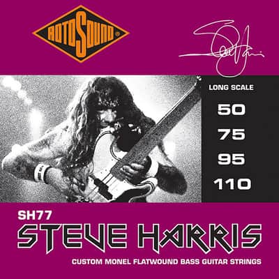 SH77 Jazz Bass 77 Monel Flatwound Steve Harris 50/110 Rotosound image 2