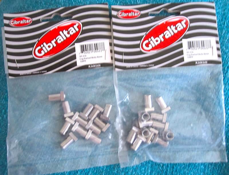 Gibraltar SC-LG Lug Nuts 6mm, 2 12-Packs - NOS image 1