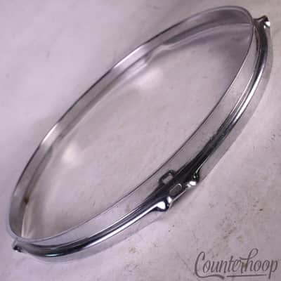 *13" Tom Drum Batter/Resonant Rim/Hoop 80s 5-Lug-Hole Chrome Ludwig-Style* image 2