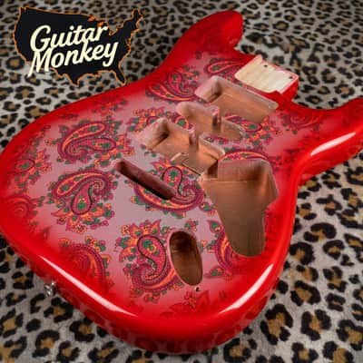 Guitar Monkey Stratocaster 2025 - Black Paisley image 12
