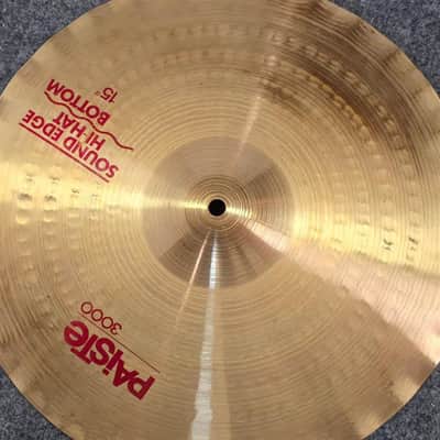 Used Paiste 3000 Sound Edge Bottom Hi Hat Cymbal 15" - Very Good image 2