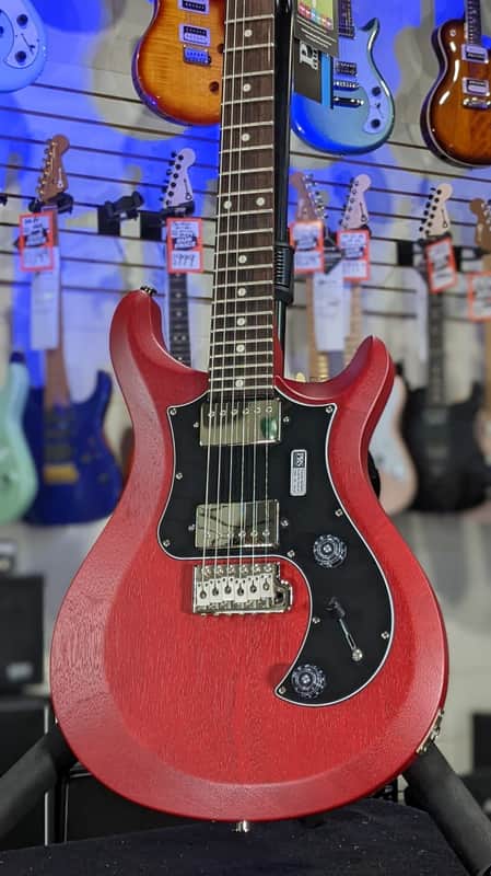 PRS S2 Standard 24 Electric Guitar – Satin Vintage Cherry Nitro W/ PRS Bag, *FREE PLEK WITH PURCHASE*! 338 image 1