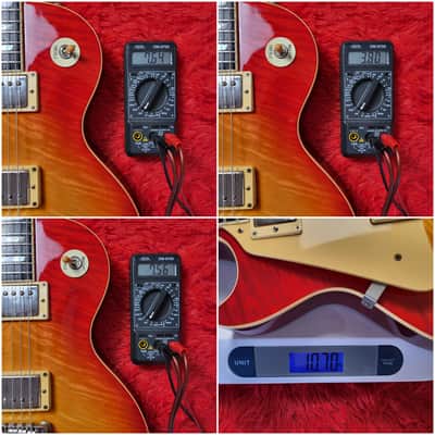 Super Rare Aria Pro II LS-1500VD Leopard Model 1981 - Left-Handed - Cherry Sunburst Lacquer Finish - Les Paul Standard - Flame Top - Original Covered DiMarzio PAF's - Made In Japan - MIJ image 24
