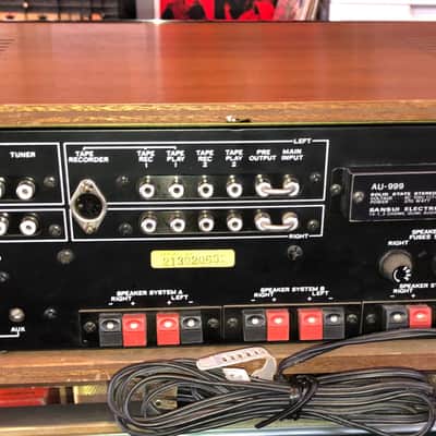 Sansui AU-999 Integrated Stereo Amplifier Black Wood Veneer image 2