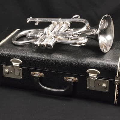 Vintage 1971 Besson New Standard Class A Soprano Cornet in Eb, Silver-Plated with Original 'S' Mouthpiece image 24