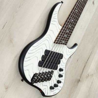 Dingwall Custom Shop Z3 Multi-Scale 6-String Bass, Wenge Fretboard, White with Black Ceruse image 2