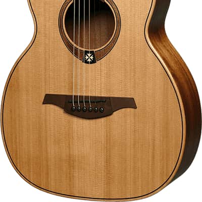 Lag TRAVEL-RCE Travel Series Solid Red Cedar Top Khaya Neck 6-String Acoustic-Electric Guitar w/Case image 4