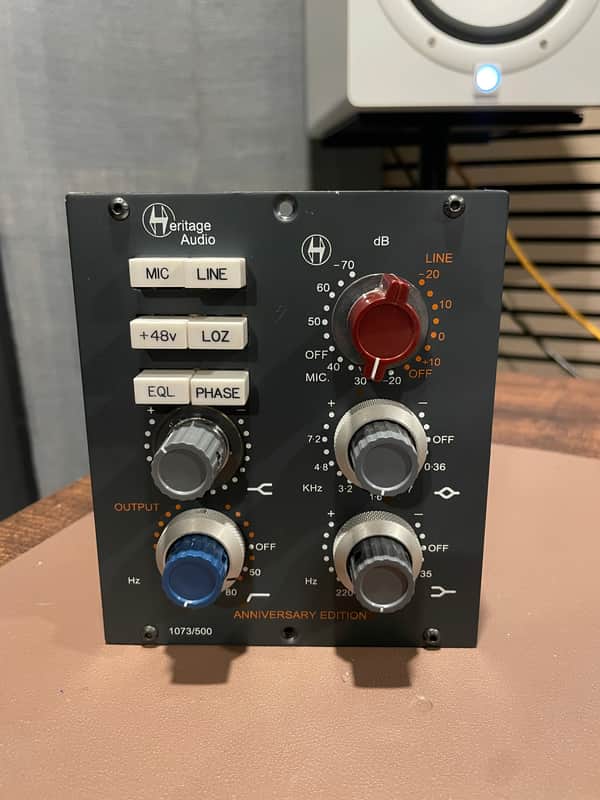 Heritage Audio 1073/500 Anniversary Edition Mic Pre / EQ 500 Series Module 2013 - 2018 - Blue image 1