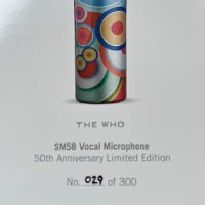 Shure Shure SM58 The Who 50th Anniversary Microphone Mic New in Box 29 of 300 image 11