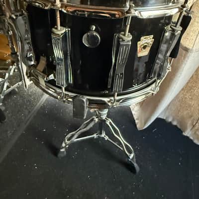 Ludwig Coliseum 14” x 8” Maple Snare Drum 1991 - Black image 13