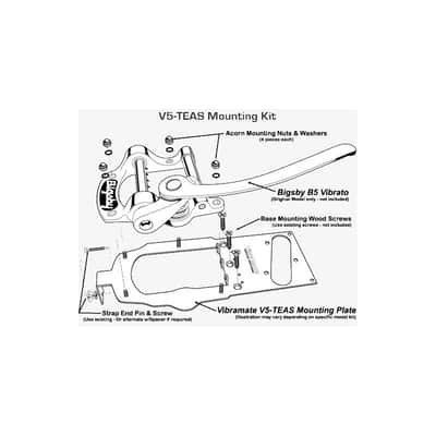 Vibramate V5 Mount Bigsby B5 Telecaster without drilling V5-TEAS image 4