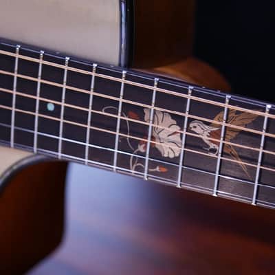 Crafter TB G-MAHO CE Anniversary MAHO Series Grand Auditorium Cutaway Twinbirds Inlay Design Solid Spruce Top Mahogany Neck 6-String Acoustic-Electric Guitar w/Gig Bag image 9