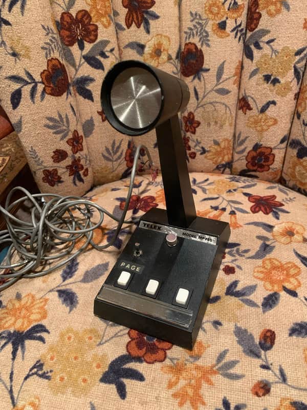 Vintage Desktop Turner Telex MP755 Black Dynamic Intercom Microphone with 3 Outputs! image 1