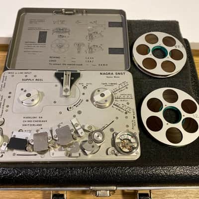 Nagra SNST Kudelski Tape Recorder & Remote Unit / Mic / SCUST - OUT / CASE image 8