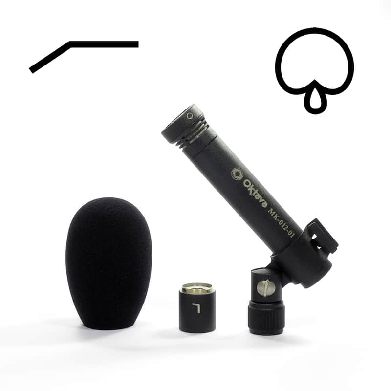 Oktava MK-012-01 movie set, hypercardioid capsule, low cut filter, Windscreen (black) image 1