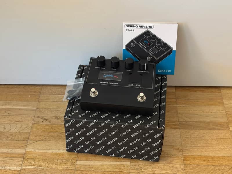 Echo Fix EF-P2 Spring Reverb 2023 - Present - Black Echofix Pedal image 1