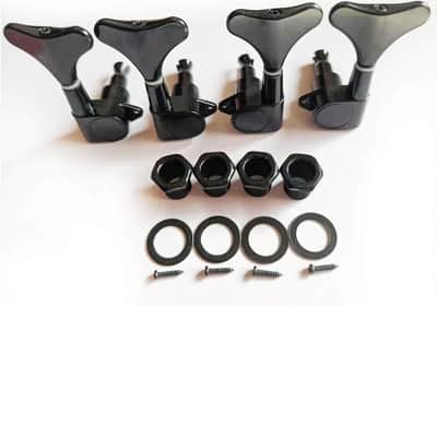 2R2L Sealed Bass Guitar Tuning Pegs Keys Machine Head Tuners for Precision Bass and Jazz Bass, Black image 3