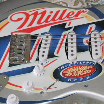 Fender Squier Miller Beer Stratocaster Miller Lite beer logo model show piece image 3