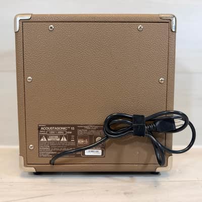 Fender Acoustasonic 15 15W 1x6 Acoustic Guitar Combo Amp Brown image 7