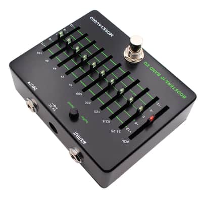 MOSKY BOOSTER & 10 Band Equalizer Pedal EQ Clean Buffer Booster 31.25Hz-16kHz image 2