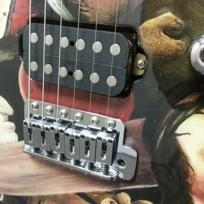 Schecter USA Masterworks #2 NOS 1997 "Christ Carrying the Cross" custom graphic image 15