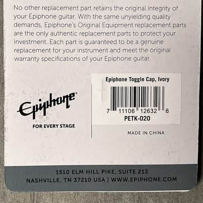 Epiphone PETK-020 Toggle Cap Ivory image 2