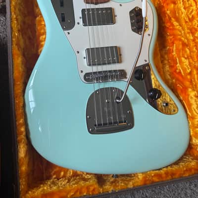 Fender Vintera '60s (Mastery and Lollar upgrades w case) Jaguar Modified HH with Pau Ferro Fretboard 2019 - 2023 - Surf Green image 2