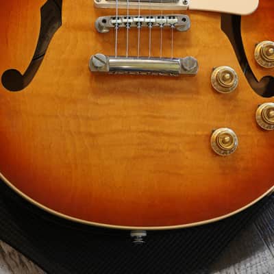 2014 Gibson Memphis ES-LP with Lollars Semi-Hollow Electric Guitar Figured Sunburst + COA OHSC image 6