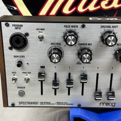 Moog Spectravox Semi-Modular Analog Synthesizer with Power Supply + Soft Case 2019 - Limited Moogfest 2019 Engineering Workshop Edition image 9